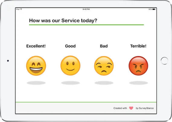 SurveyStance feedback kiosk app