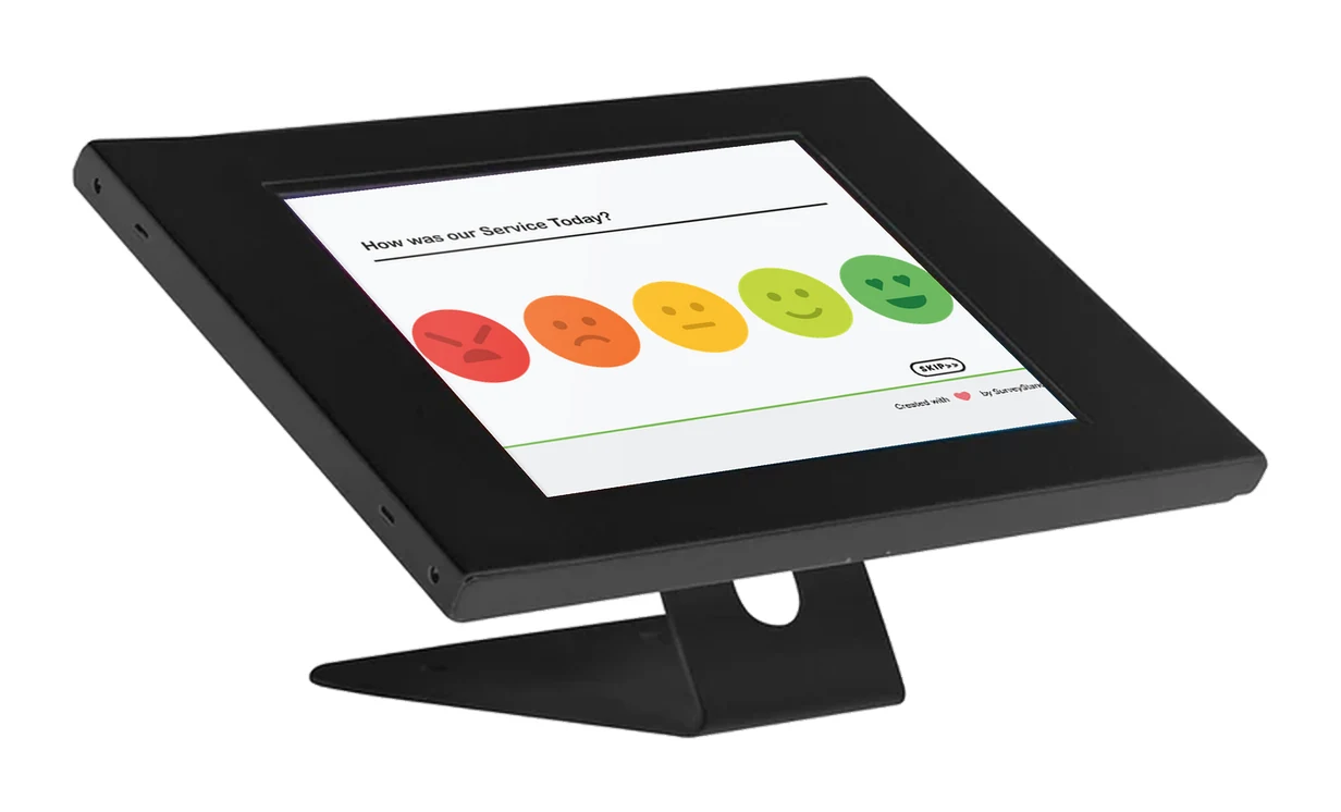 SurveyStance feedback kiosk: Counter stand, black