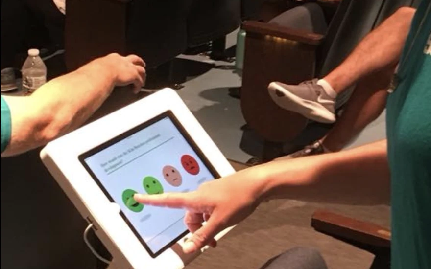 SurveyStance feedback kiosk: School district event