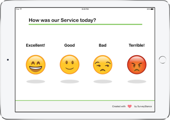 SurveyStance feedback kiosk app