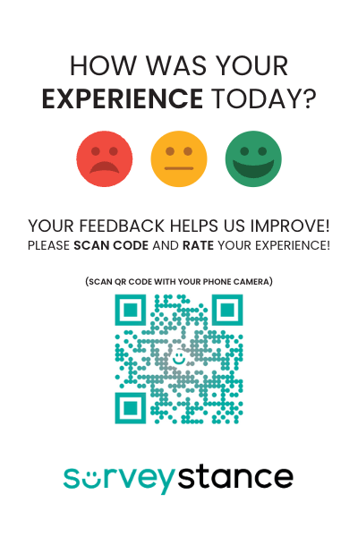 Google Review Card + OneTap Survey - QR Code & NFC Tap