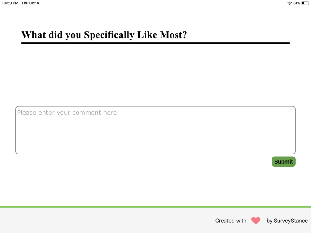 Survey Kiosk For Real Time Customer Feedback Surveystance - us based support 7 days week feedback kiosk