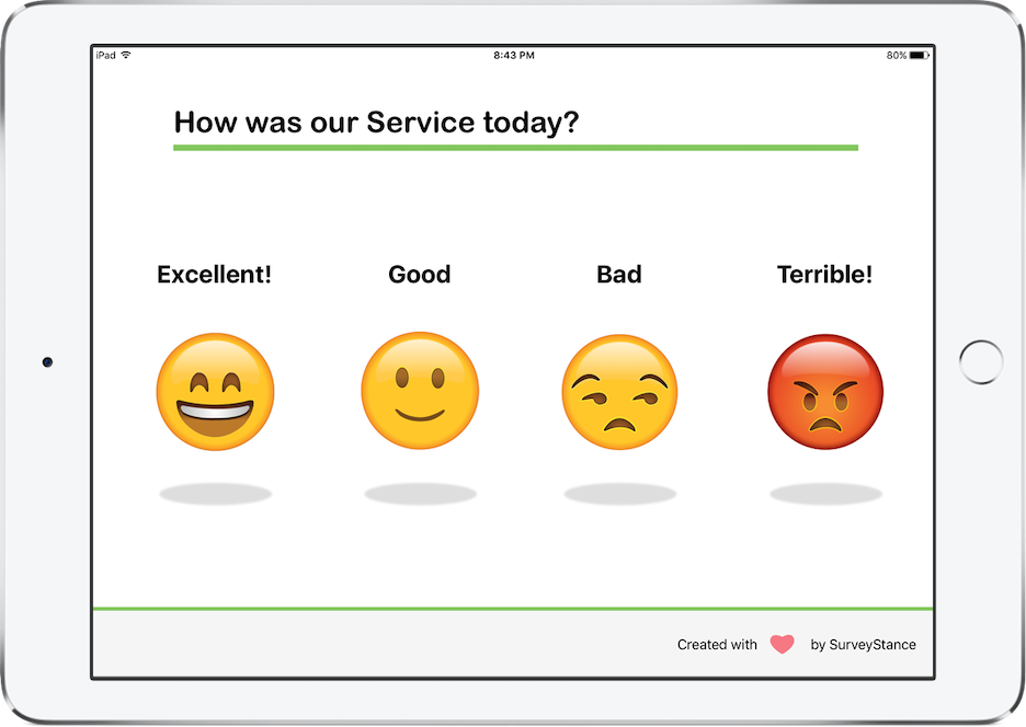 Smiley Face Survey Kiosk 😁 or 😡 Emoji Survey Feedback App (2022)